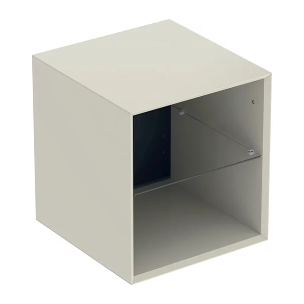 Mobilier Baie - Dulap mediu suspendat Geberit One gri nisip lucios 45 cm