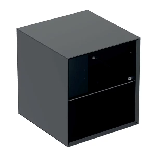 Mobilier Baie - Dulap mediu suspendat Geberit One negru mat 45 cm