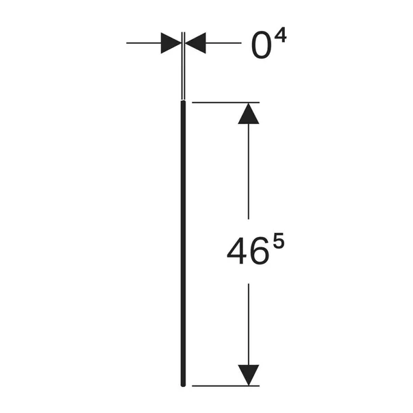 Blat Geberit One pentru mobilier mic si element lateral 45 cm marmura alba [3]