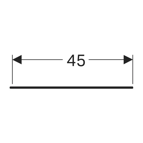 Blat Geberit One pentru mobilier mic si element lateral 45 cm marmura alba [4]