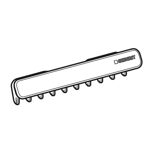 Capac de scurgere pentru lavoar Geberit One cu insertie de pieptene si fixare magnetica negru mat [2]