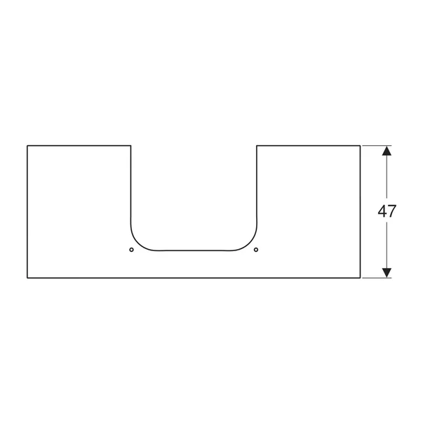 Blat pentru lavoar Geberit One cu decupaj central tip marmura alba 120 cm [2]
