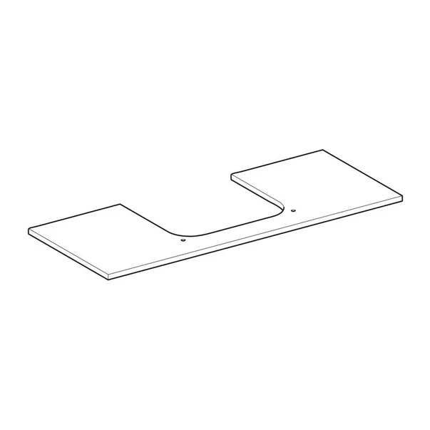 Blat pentru lavoar Geberit One cu decupaj central tip marmura alba 120 cm [5]