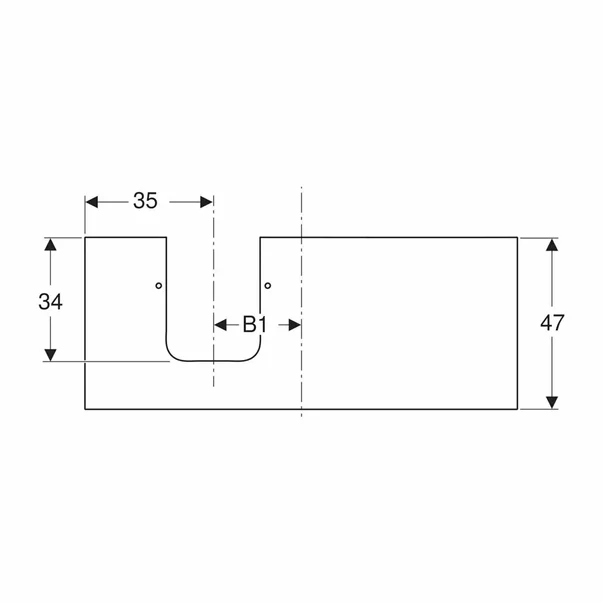Blat pentru lavoar Geberit One cu decupaj stanga tip marmura neagra 120 cm [2]