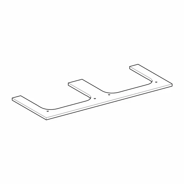 Blat pentru lavoar Geberit One cu decupaj dublu 120 cm tip marmura alba [5]