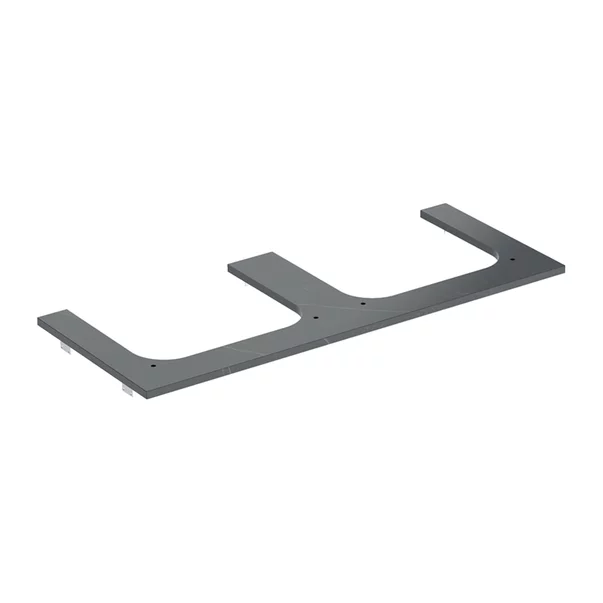 Mobilier Baie - Blat pentru lavoar Geberit One cu decupaj dublu 120 cm tip marmura neagra