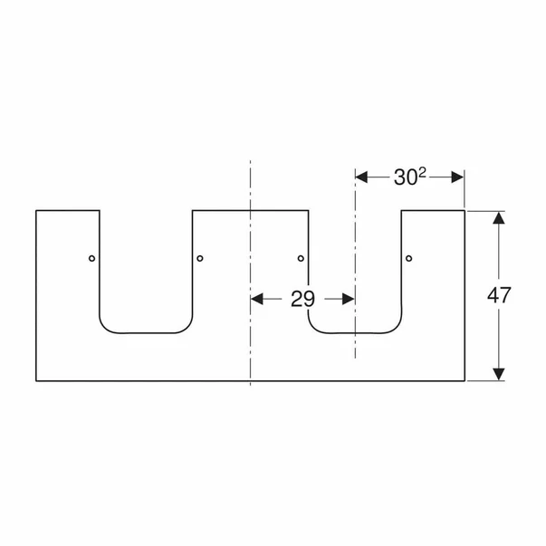 Blat pentru lavoar Geberit One cu decupaj dublu tip marmura alba 120 cm [2]