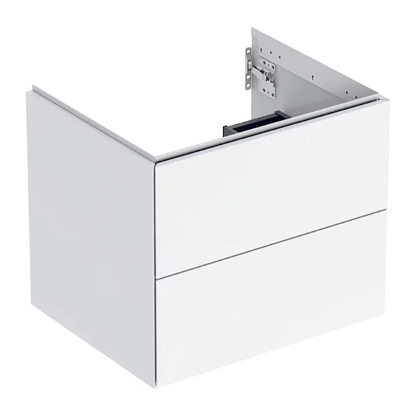 Mobilier Baie - Dulap baza suspendat Geberit One alb lucios 60 cm cu 2 sertare