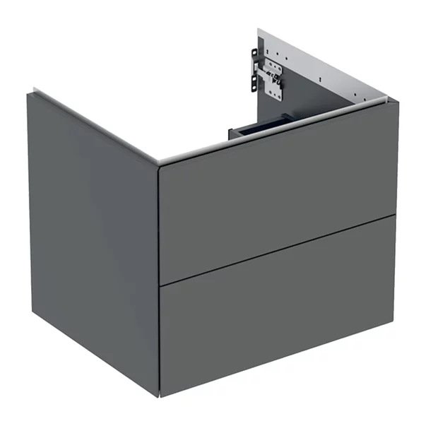 Mobilier Baie - Dulap baza suspendat Geberit One lava mat 60 cm cu 2 sertare