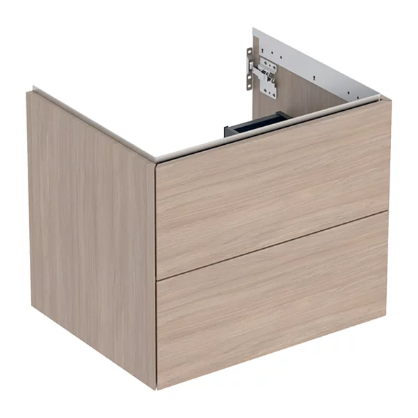 Mobilier Baie - Dulap baza suspendat Geberit One stejar bej 60 cm cu 2 sertare