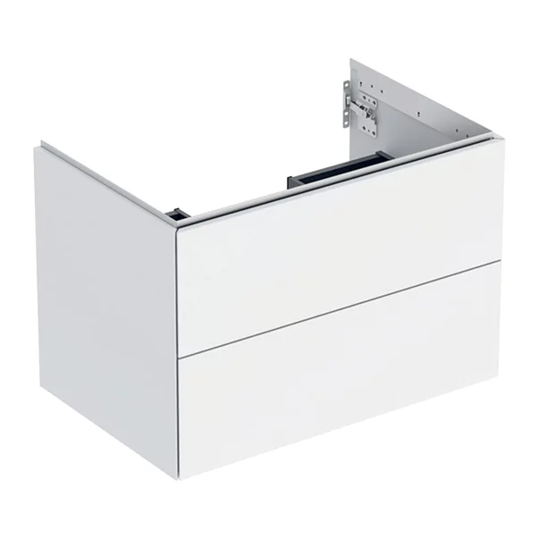 Mobilier Baie - Dulap baza suspendat Geberit One alb mat 75 cm cu 2 sertare