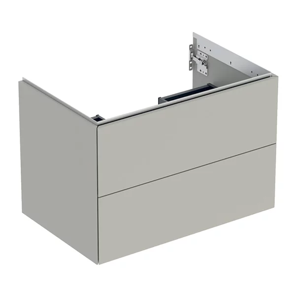 Mobilier Baie - Dulap baza suspendat Geberit One greige mat 75 cm cu 2 sertare