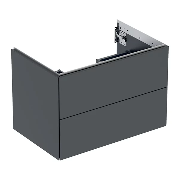 Mobilier Baie - Dulap baza suspendat Geberit One negru mat 75 cm