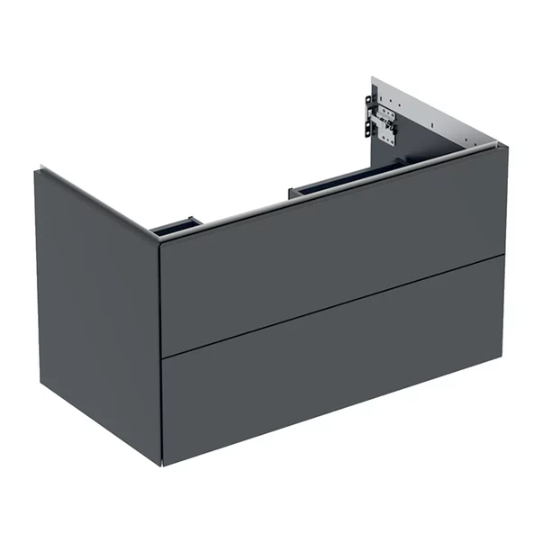 Mobilier Baie - Dulap baza suspendat Geberit One negru mat 90 cm