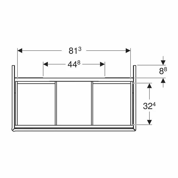 Dulap baza suspendat Geberit One negru mat 90 cm [2]
