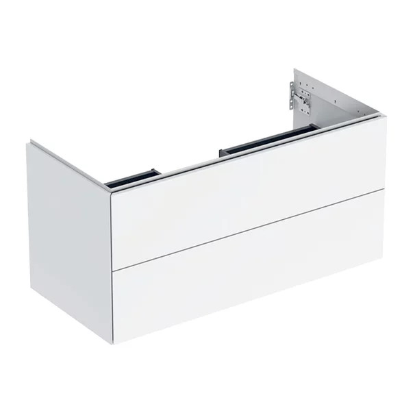 Mobilier Baie - Dulap baza suspendat Geberit One alb lucios 105 cm cu 2 sertare