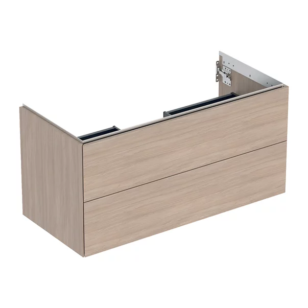 Mobilier Baie - Dulap baza suspendat Geberit One stejar bej 105 cm cu 2 sertare