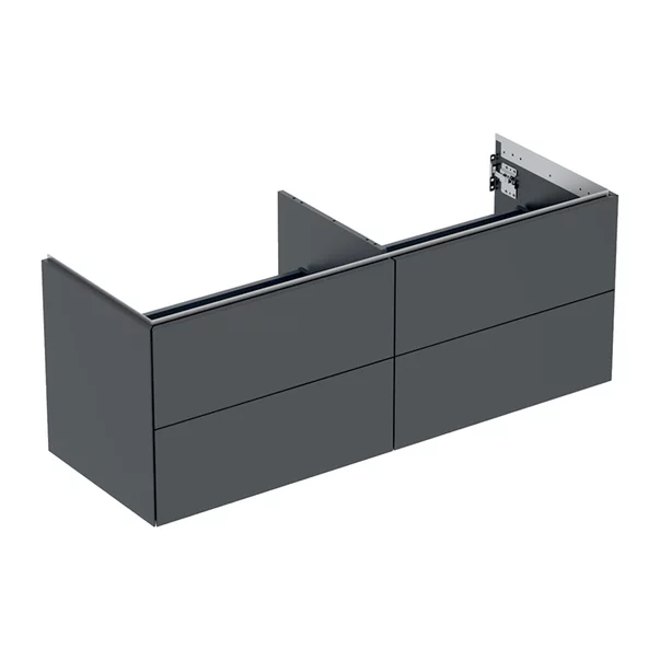 Mobilier Baie - Dulap baza suspendat Geberit One negru mat 135 cm