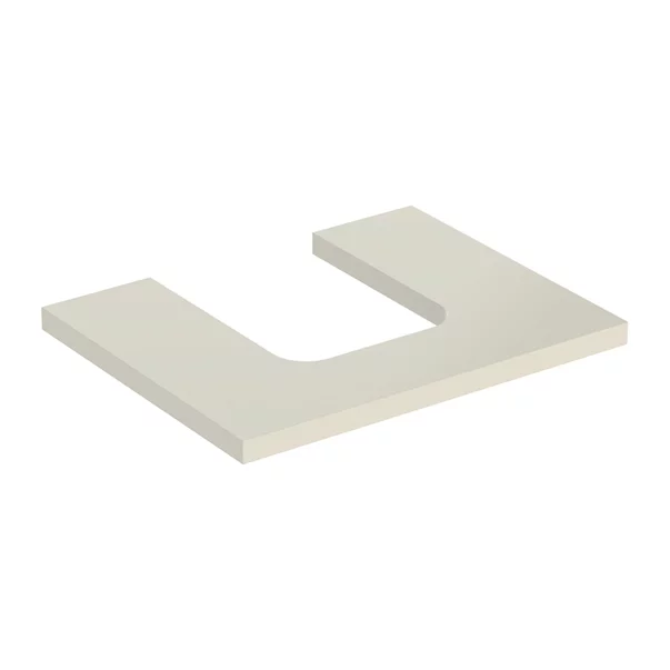 Mobilier Baie - Blat pentru lavoar Geberit One cu decupaj in mijloc 60 cm gri nisip lucios