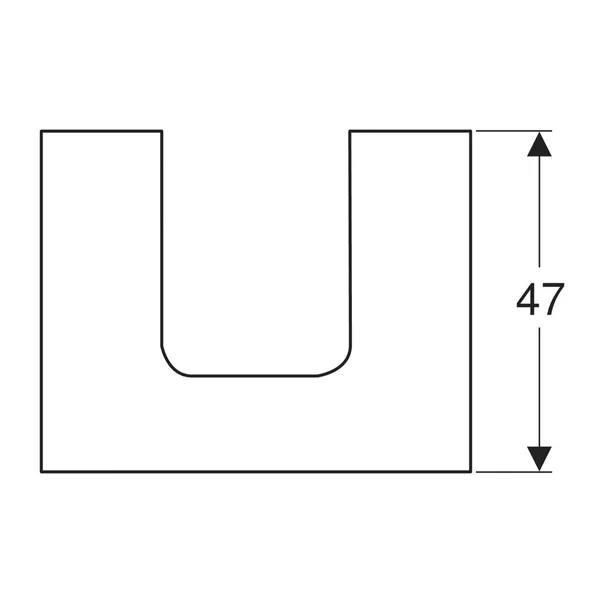 Blat pentru lavoar Geberit One cu decupaj in mijloc 60 cm gri nisip lucios [2]