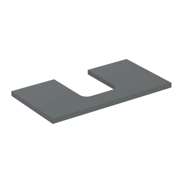 Mobilier Baie - Blat pentru lavoar Geberit One cu decupaj in mijloc 75 cm lava mat