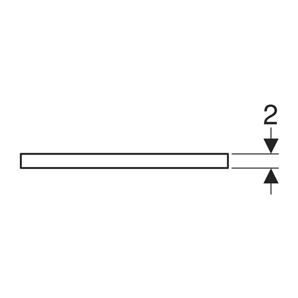 Blat pentru lavoar Geberit One cu decupaj in mijloc 90 cm alb mat [4]
