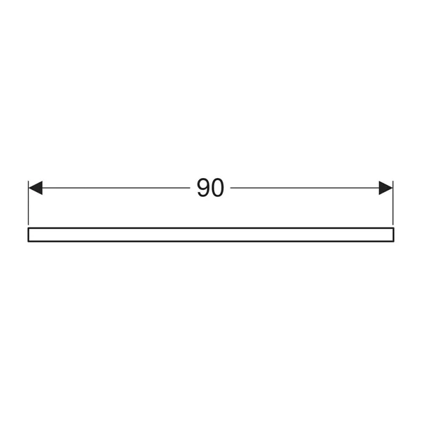 Blat pentru lavoar Geberit One cu decupaj in mijloc 90 cm greige mat [3]