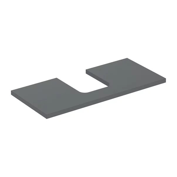 Mobilier Baie - Blat pentru lavoar Geberit One cu decupaj in mijloc 105 cm lava mat