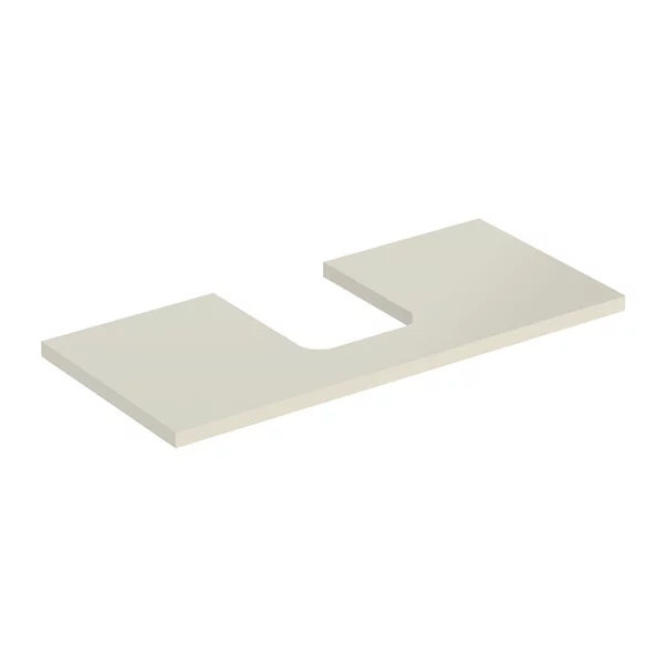 Mobilier Baie - Blat pentru lavoar Geberit One cu decupaj in mijloc 105 cm gri nisip lucios