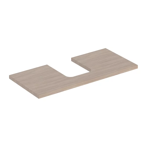 Mobilier Baie - Blat pentru lavoar Geberit One cu decupaj in mijloc 105 cm stejar bej
