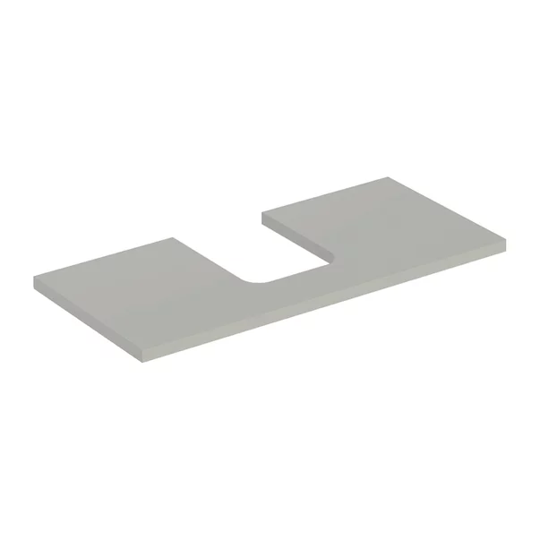 Mobilier Baie - Blat pentru lavoar Geberit One cu decupaj in mijloc 105 cm greige mat