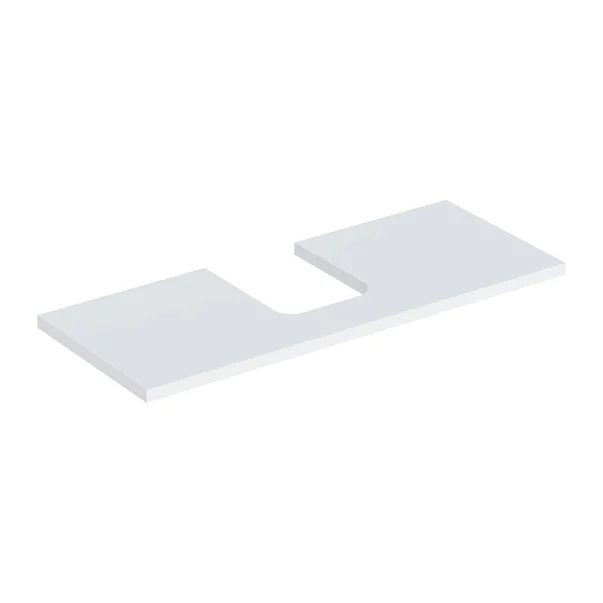 Mobilier Baie - Blat pentru lavoar Geberit One cu decupaj in mijloc 120 cm alb mat