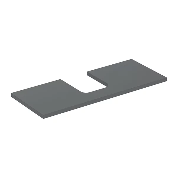 Mobilier Baie - Blat pentru lavoar Geberit One cu decupaj in mijloc 120 cm lava mat