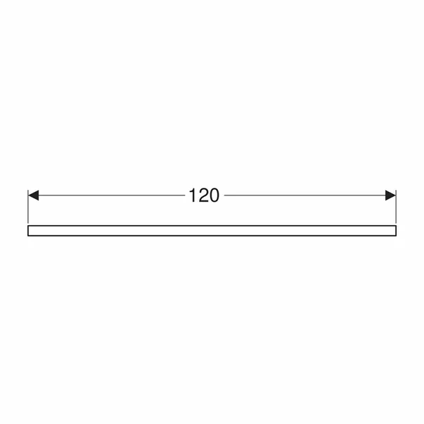 Blat pentru lavoar Geberit One cu decupaj in mijloc 120 cm nuc american Hickory [3]