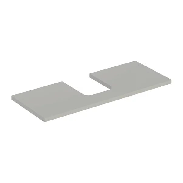 Mobilier Baie - Blat pentru lavoar Geberit One cu decupaj in mijloc 120 cm greige mat