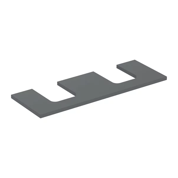 Mobilier Baie - Blat pentru lavoar Geberit One cu decupaj dublu 135 cm lava mat
