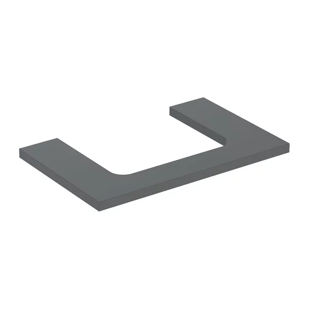 Mobilier Baie - Blat pentru lavoar Geberit One cu decupaj in mijloc lava mat 75 cm