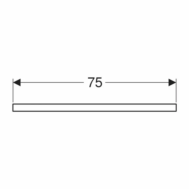 Blat pentru lavoar Geberit One cu decupaj in mijloc lava mat 75 cm [3]