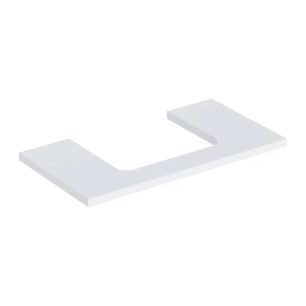 Mobilier Baie - Blat pentru lavoar Geberit One cu decupaj in mijloc alb mat 90 cm