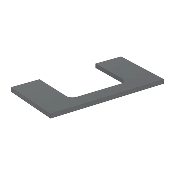 Mobilier Baie - Blat pentru lavoar Geberit One cu decupaj in mijloc lava mat 90 cm