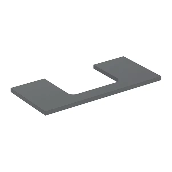 Mobilier Baie - Blat pentru lavoar Geberit One cu decupaj in mijloc lava mat 105 cm