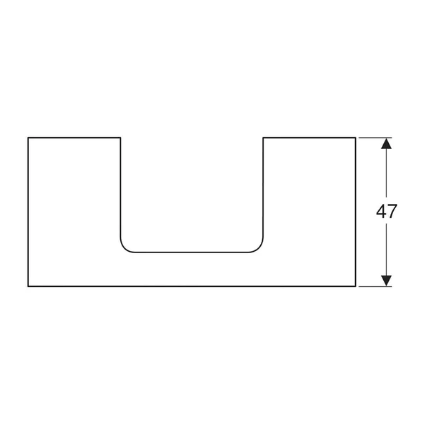 Blat pentru lavoar Geberit One cu decupaj in mijloc lava mat 105 cm [2]