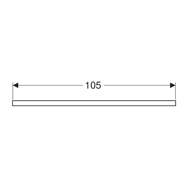 Blat pentru lavoar Geberit One cu decupaj in mijloc lava mat 105 cm [4]