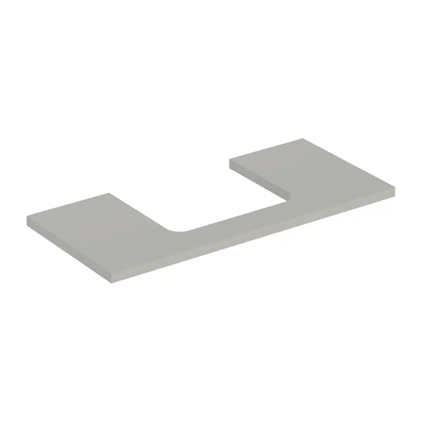 Mobilier Baie - Blat pentru lavoar Geberit One cu decupaj in mijloc greige mat 105 cm