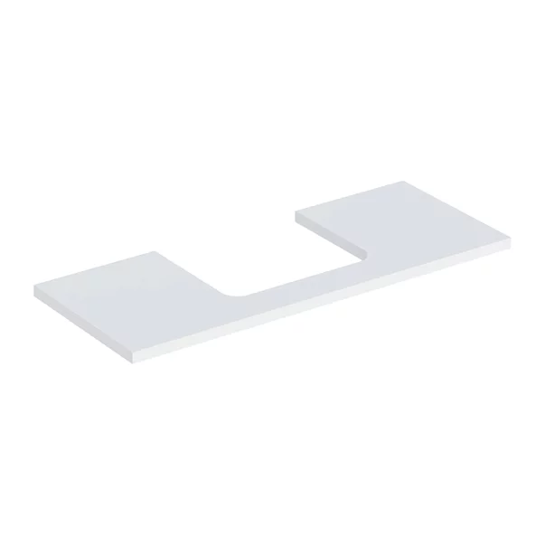 Mobilier Baie - Blat pentru lavoar Geberit One cu decupaj in mijloc alb mat 120 cm