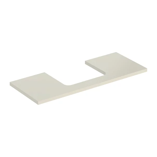 Mobilier Baie - Blat pentru lavoar Geberit One cu decupaj in mijloc gri nisip lucios 120 cm