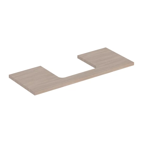 Mobilier Baie - Blat pentru lavoar Geberit One cu decupaj in mijloc stejar bej 120 cm