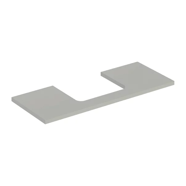Mobilier Baie - Blat pentru lavoar Geberit One cu decupaj in mijloc greige mat 120 cm
