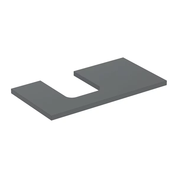 Mobilier Baie - Blat pentru lavoar Geberit One cu decupaj in stanga 90 cm lava mat