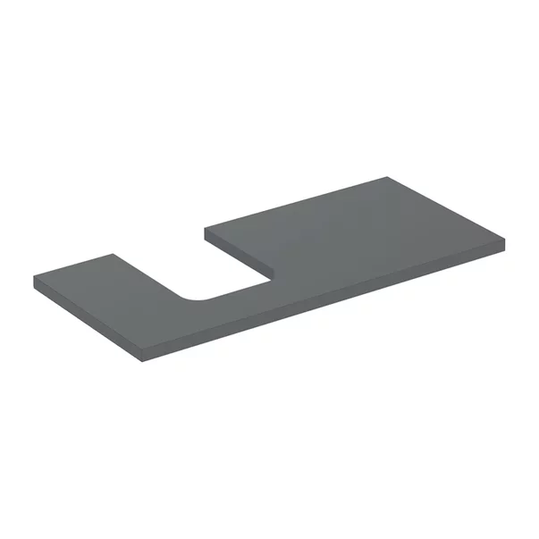 Mobilier Baie - Blat pentru lavoar Geberit One cu decupaj in stanga 105 cm lava mat
